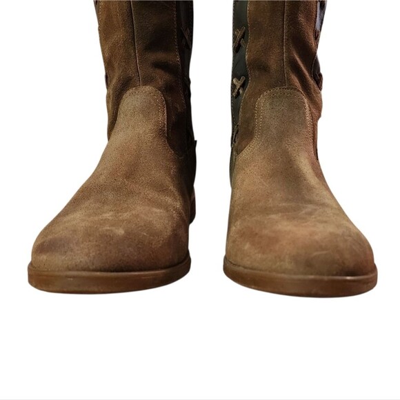 Born Boots Women Sz 11M Albi Brown Suede Leather Tall Riding Equestrian Western - Picture 8 of 15